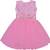 Pink Net stitched    dress
