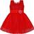Red Net stitched    dress
