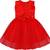 Red Net stitched    dress