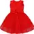 Red Net stitched    dress
