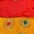 Yellow Silk stitched    dress