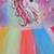 Multicolor Net stitched    dress