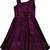 Purple Cotton  stitched    dress