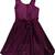 Purple Cotton  stitched    dress