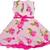 Pink Net stitched    dress