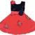 Red Net stitched    dress