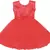 Red Net stitched    dress