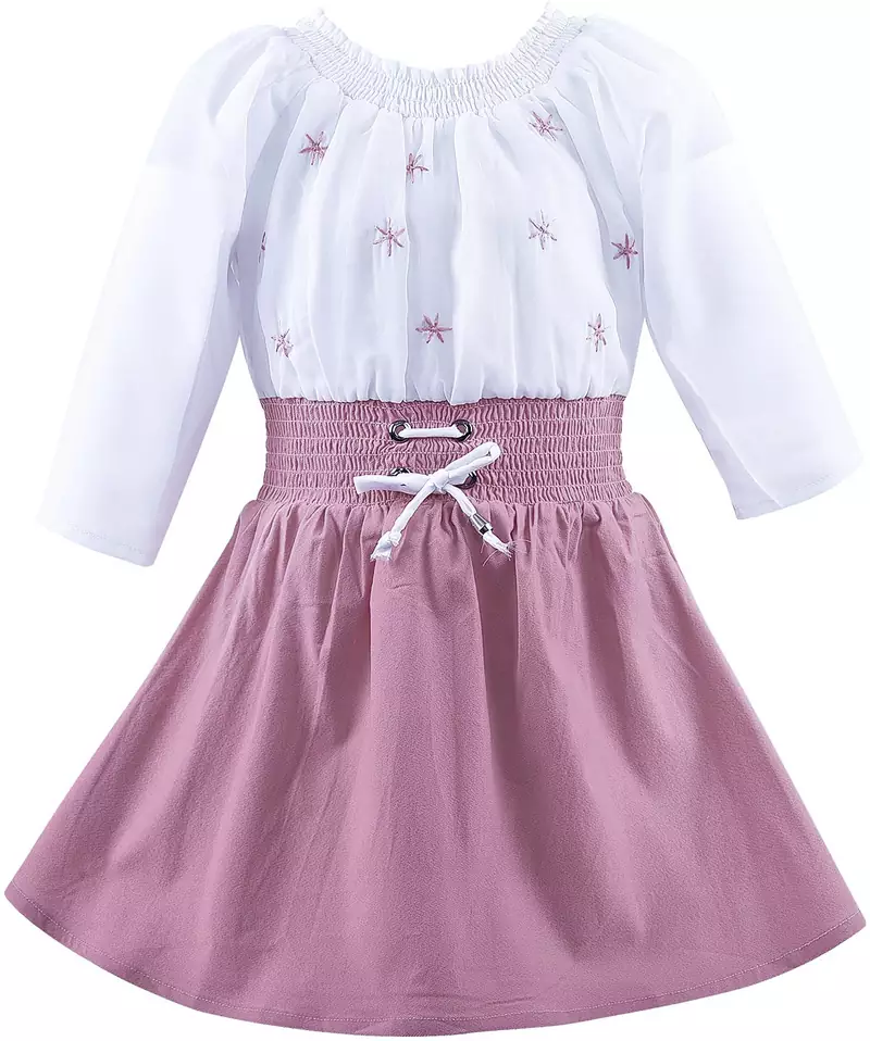 Purple Georgette stitched    dress