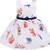 White Georgette stitched    dress