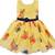 Yellow Georgette stitched    dress