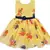 Yellow Georgette stitched    dress