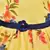 Yellow Georgette stitched    dress