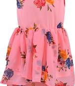 Pink Georgette stitched    dress