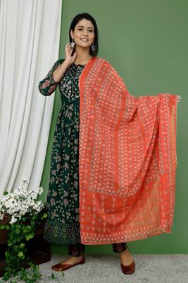 Women's Beautiful Rayon Anarkali Gown  1