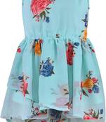 blue Georgette stitched    dress