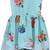 blue Georgette stitched    dress
