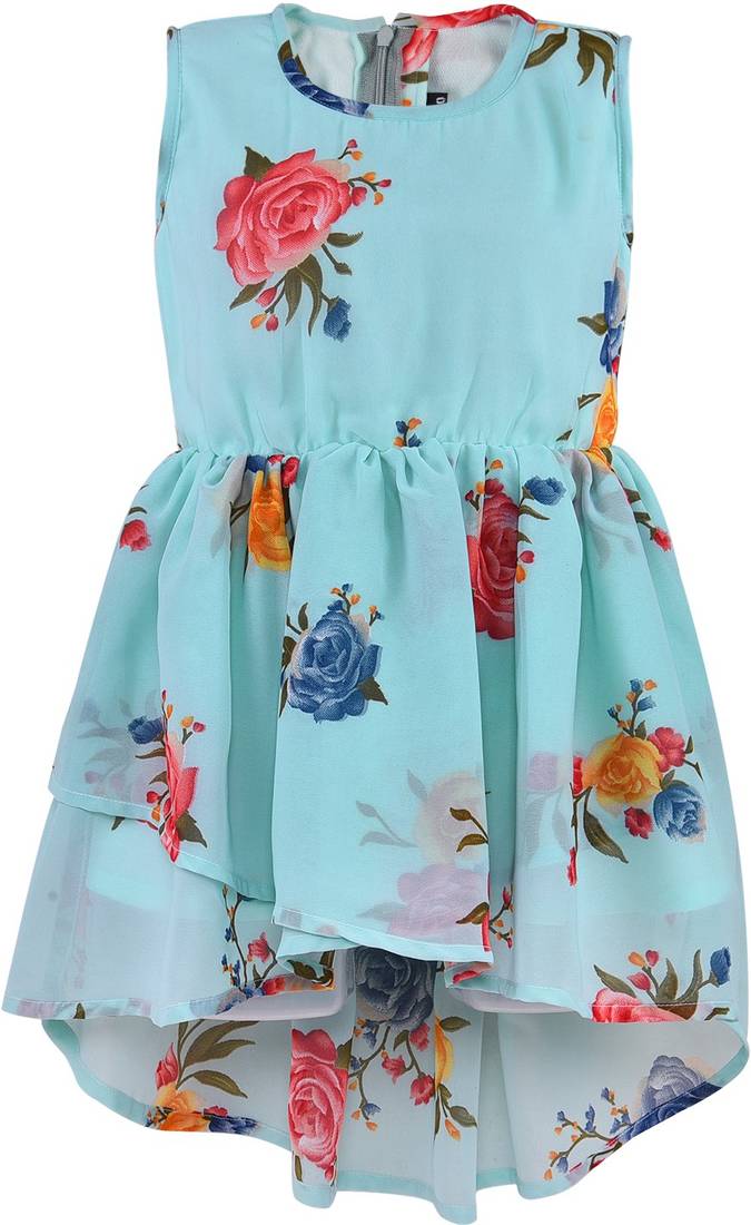 blue Georgette stitched    dress