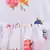 White Georgette stitched    dress
