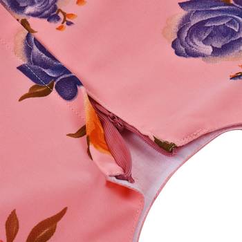 Pink Georgette stitched    dress 4