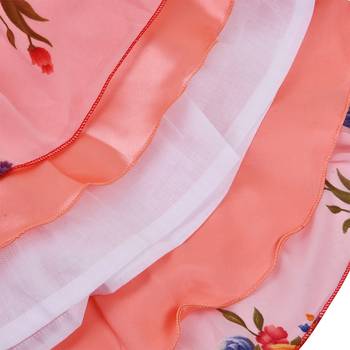 Pink Georgette stitched    dress 5
