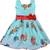 blue Georgette stitched    dress