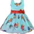 blue Georgette stitched    dress