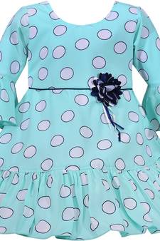 blue Georgette stitched    dress