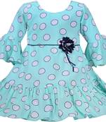 blue Georgette stitched    dress