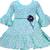 blue Georgette stitched    dress
