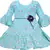 blue Georgette stitched    dress