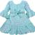 blue Georgette stitched    dress