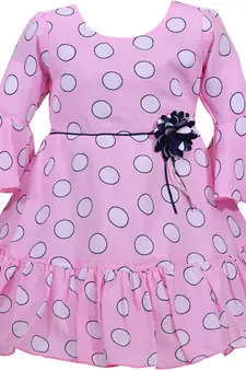 Pink Georgette stitched    dress