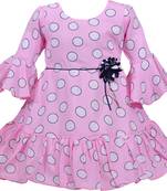 Pink Georgette stitched    dress