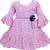 Pink Georgette stitched    dress
