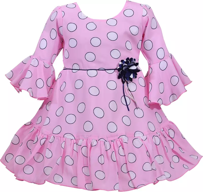 Pink Georgette stitched    dress