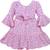 Pink Georgette stitched    dress