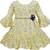 Yellow Georgette stitched    dress
