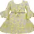 Yellow Georgette stitched    dress