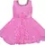 Pink Net stitched    dress