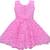 Pink Net stitched    dress