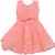 Orange Net stitched    dress