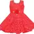 Red Net stitched    dress