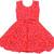 Red Net stitched    dress