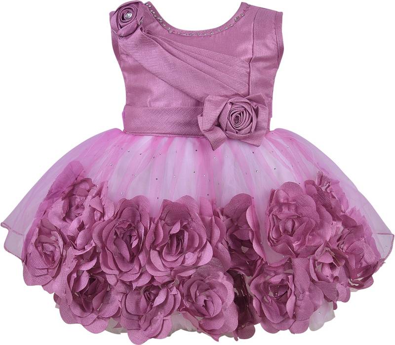 Purple Net stitched    dress