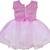 Purple Net stitched    dress
