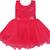 Red Net stitched    dress