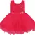 Red Net stitched    dress