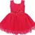 Red Net stitched    dress