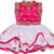 Pink Net stitched    dress