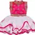 Pink Net stitched    dress